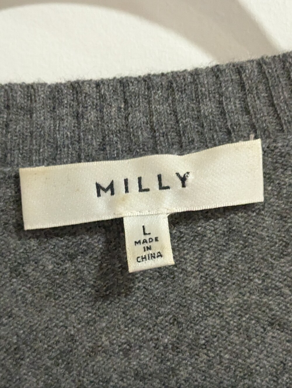 MILLY 'Chic' Crewneck Cashmere Sweater - Picture 4 of 8